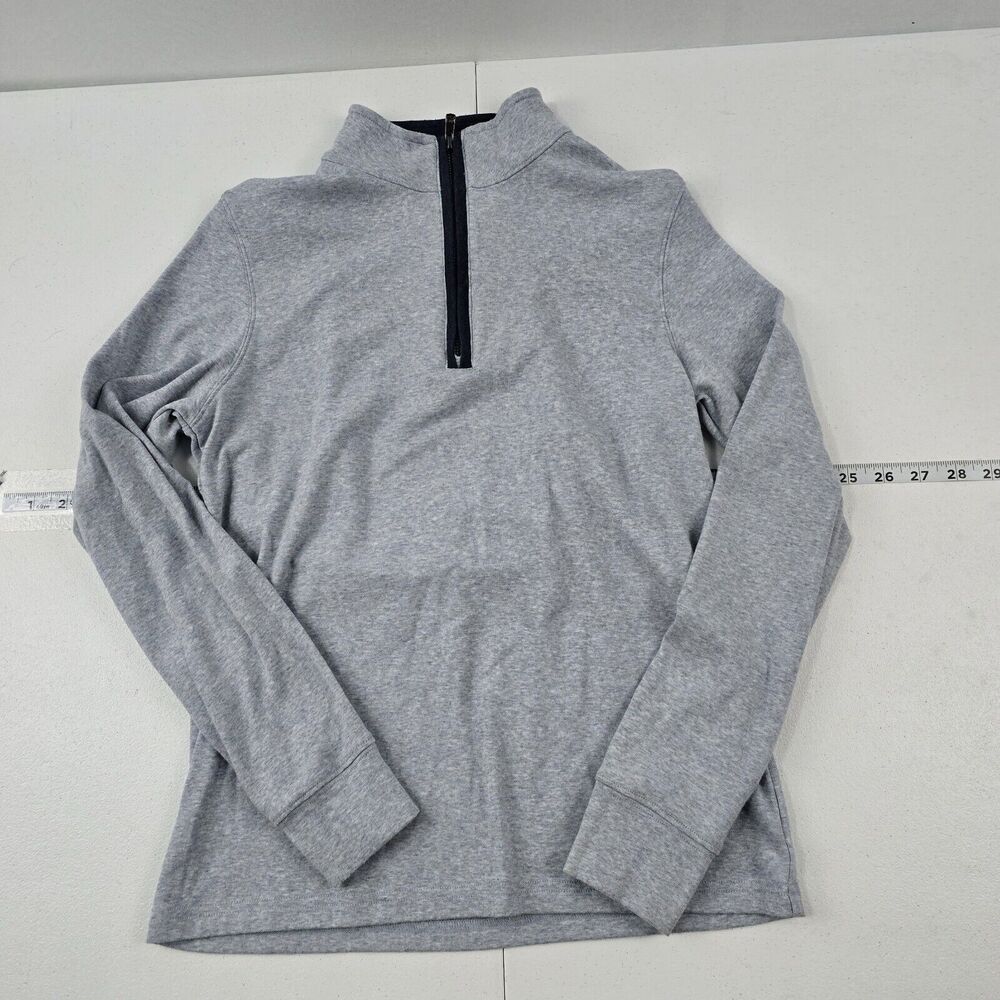 The Normal Brand Quarter Zip Pullover Gray Long Sleeve Sweatshirt Men’s XS 4382